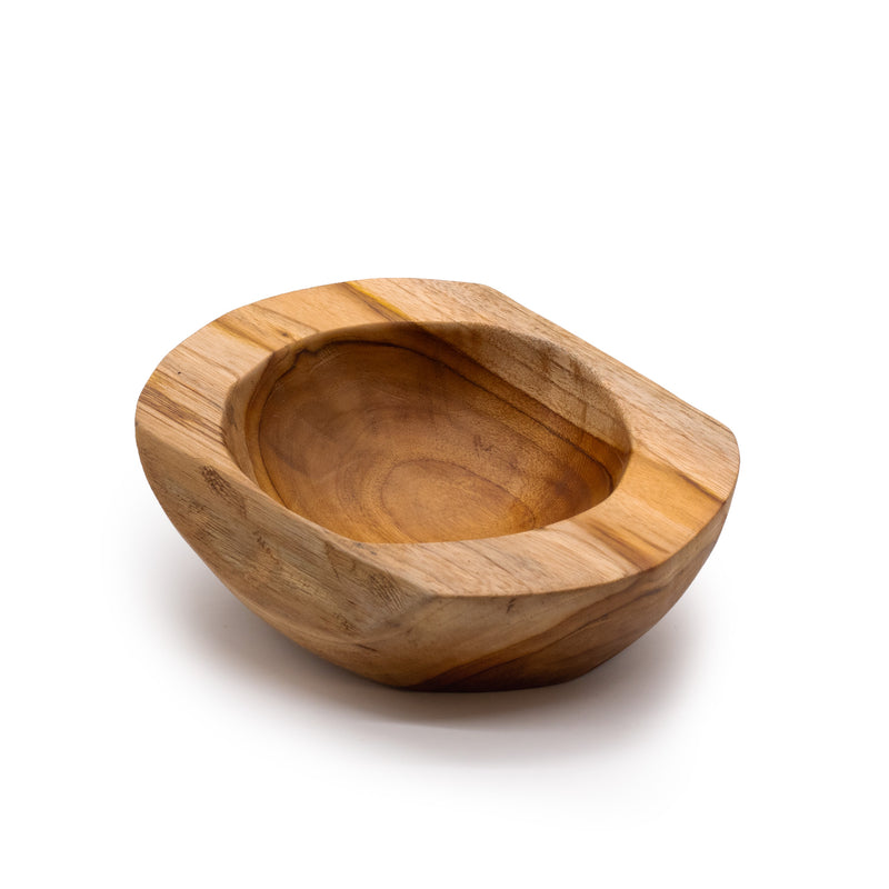 Medium Natural Shape Teakwood Bowl