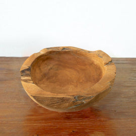 Medium Natural Shape Teakwood Bowl