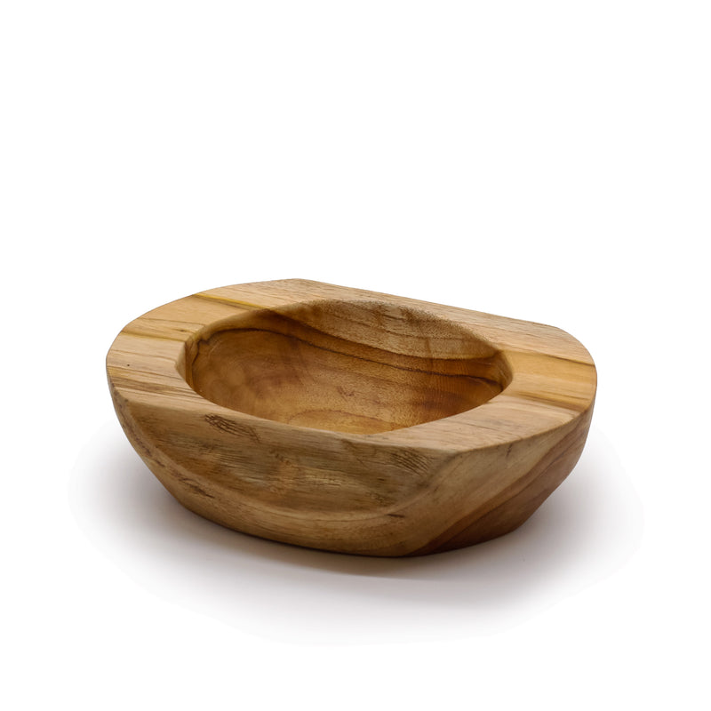 Medium Natural Shape Teakwood Bowl