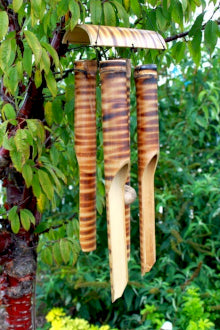 Bamboo Wind Chimes with 4 Tubes