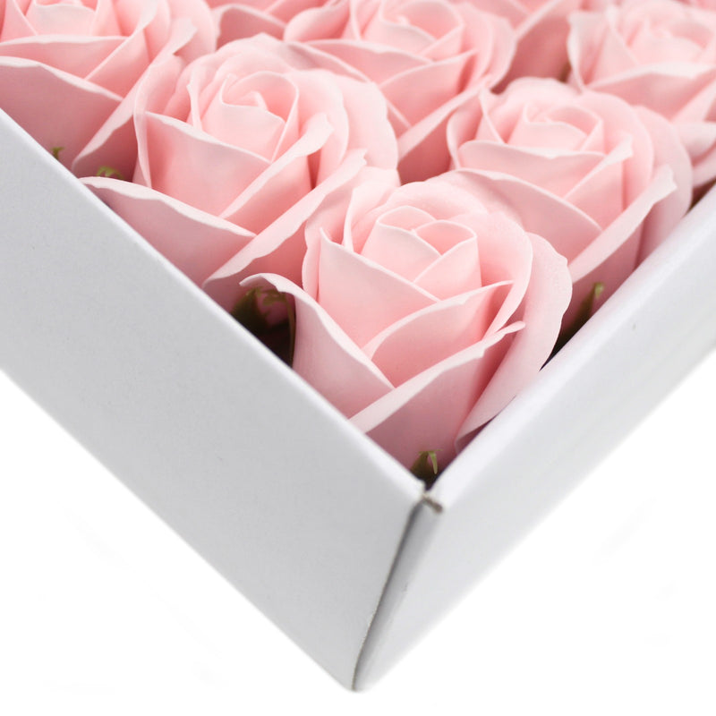 50x Artisan Soap Flower - Medium Rose - Pink