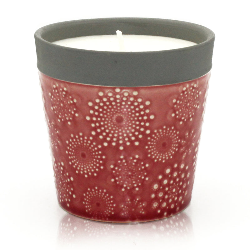 Soy Wax Candle in Pot - Creeping Rose