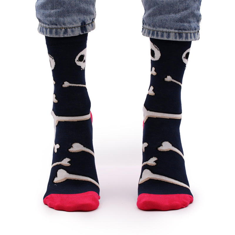 Hop Hare Bamboo Socks - Skulls and Bones