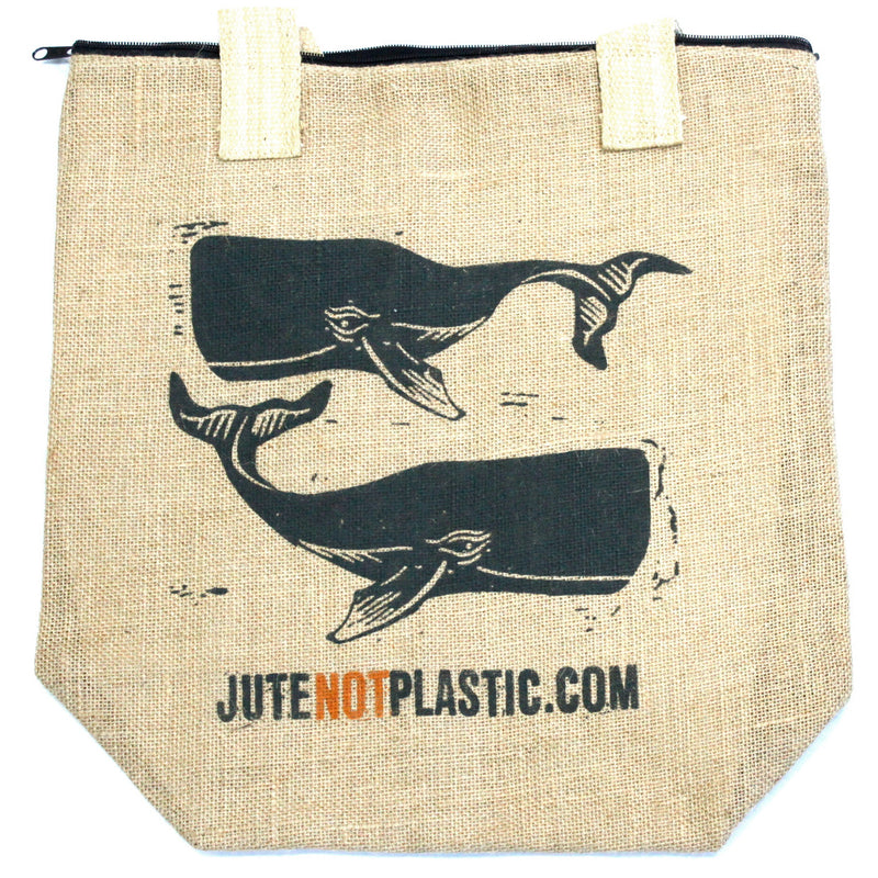 Jute Tas - Two Whales