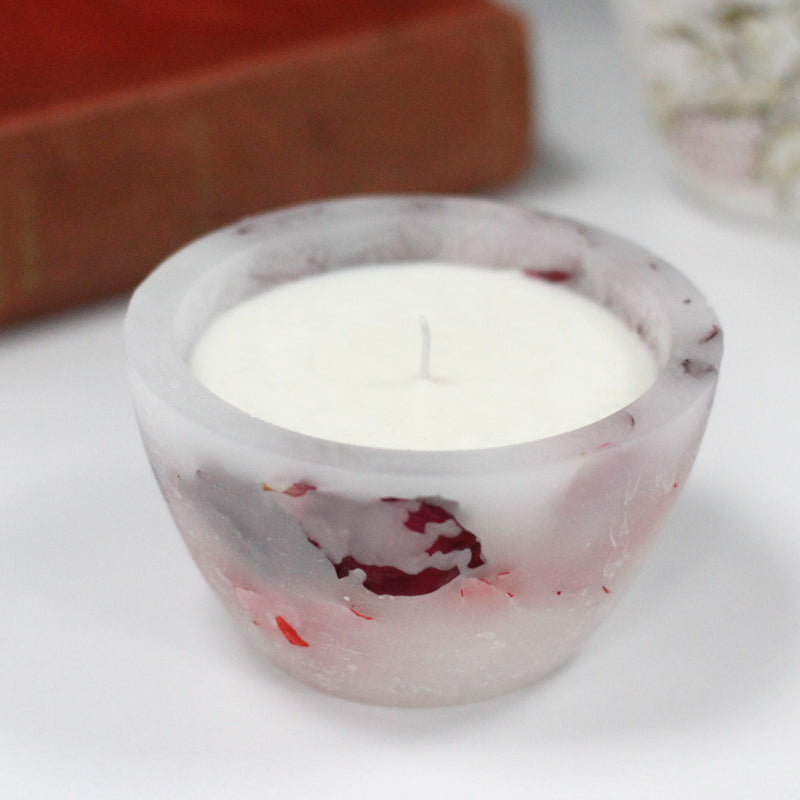 Enchanting Scented Soy Candle - Large Bowl- Rose