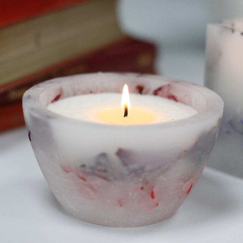 Enchanting Scented Soy Candle - Large Bowl- Rose