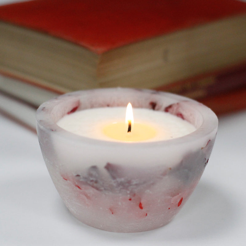 Enchanting Scented Soy Candle - Large Bowl- Rose