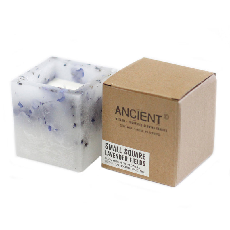 Scented Soy Candle - Small Square - Lavender