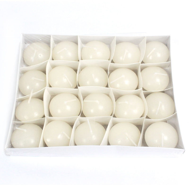 20x Floating Candles - Small - Ivory