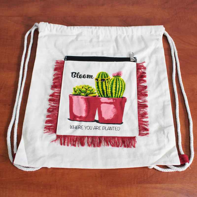 Fringe Backpack - Cactus