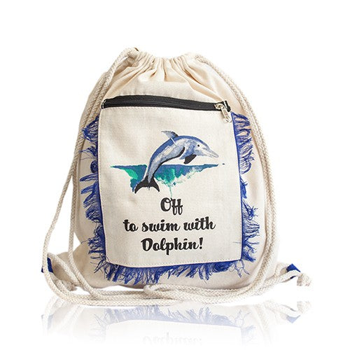 Fringe Backpack - Dolphin