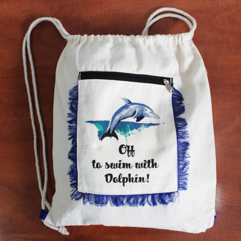 Fringe Backpack - Dolphin