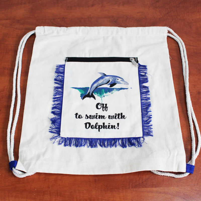 Fringe Backpack - Dolphin