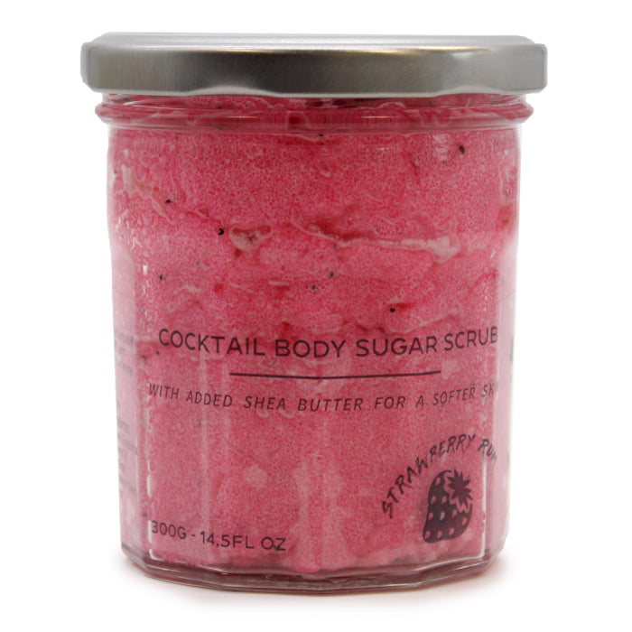 Geparfumeerde Suiker Body Scrub - Aardbeien Rum