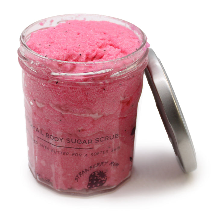 Geparfumeerde Suiker Body Scrub - Aardbeien Rum