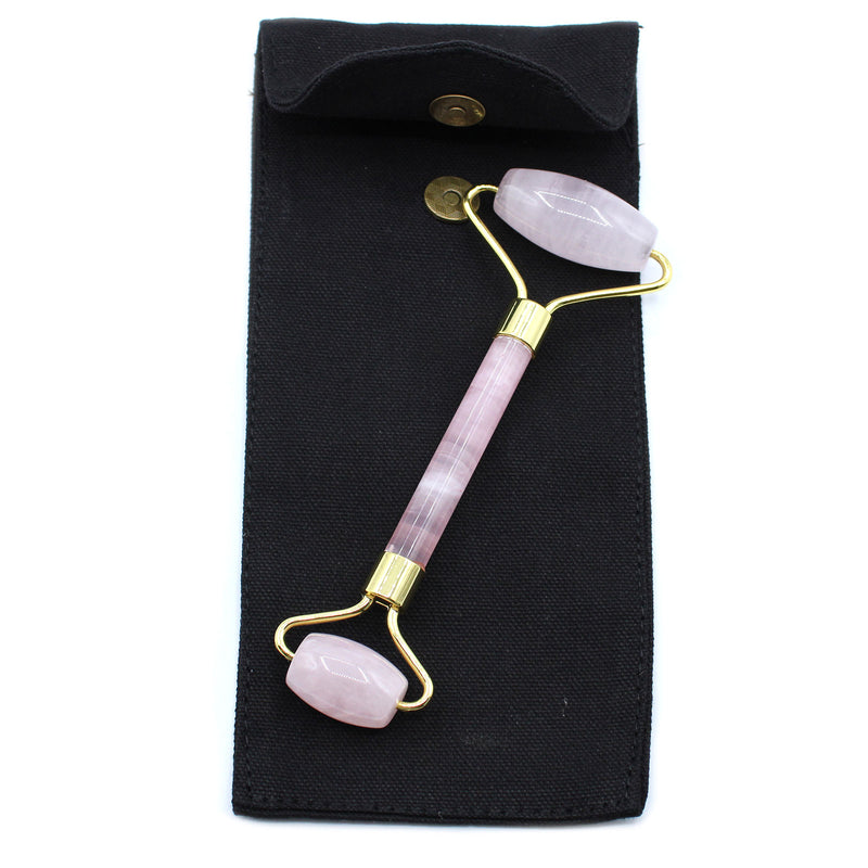 Gemstone Facial Roller - Pink Quartz