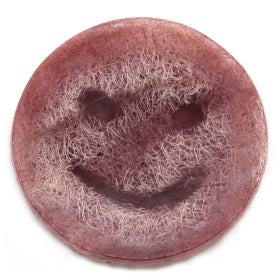 Smiley Face Scrub Zeep - Rode Druif