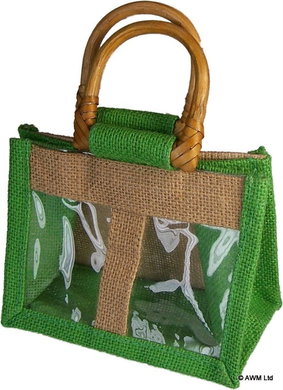 Jute Cadeauzakje voor 2 Items - Groen