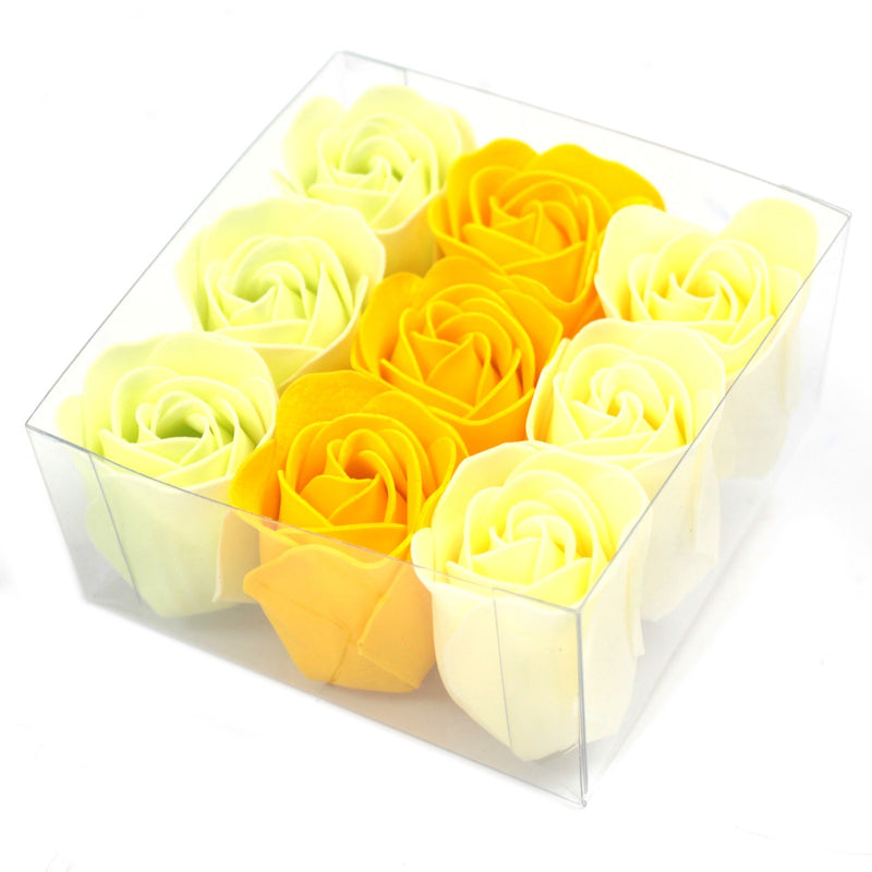 Set of 9 Soap Roses - Spring Rose 