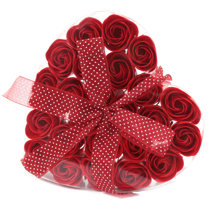 Set of 24 Soap Roses - Red Roses 