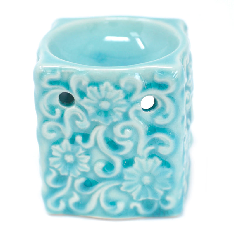 Classic rustic oil burner - Flowers