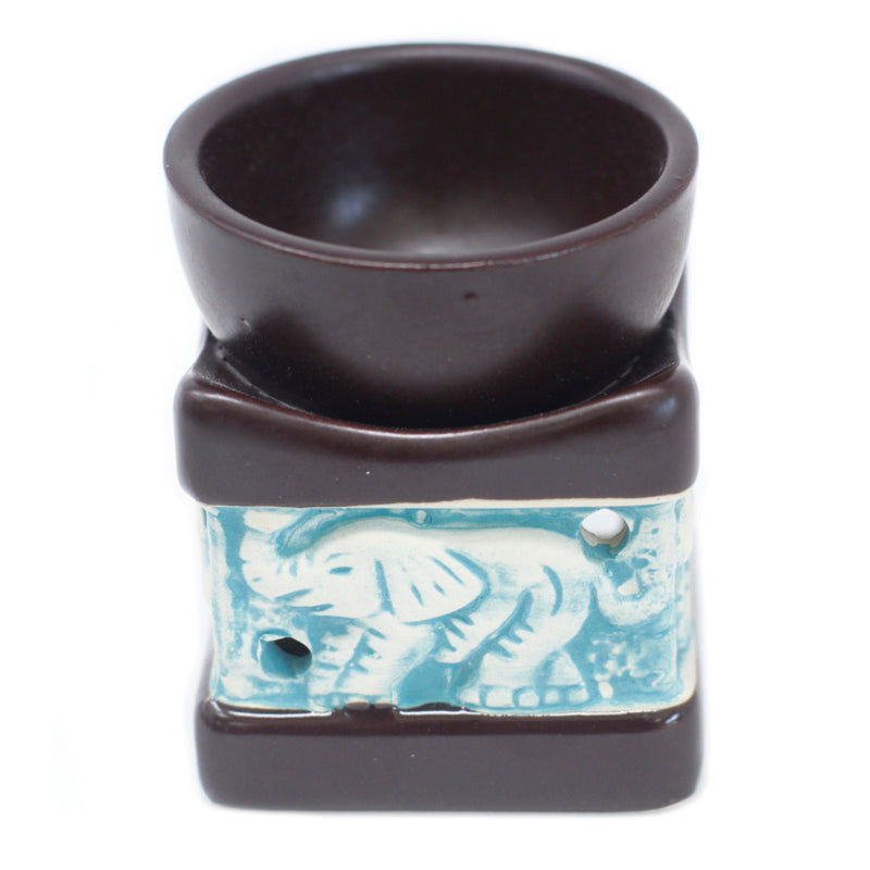 Classic rustic oil burner - Elephant