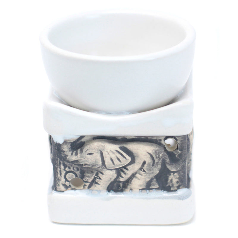 Classic rustic oil burner - Elephant