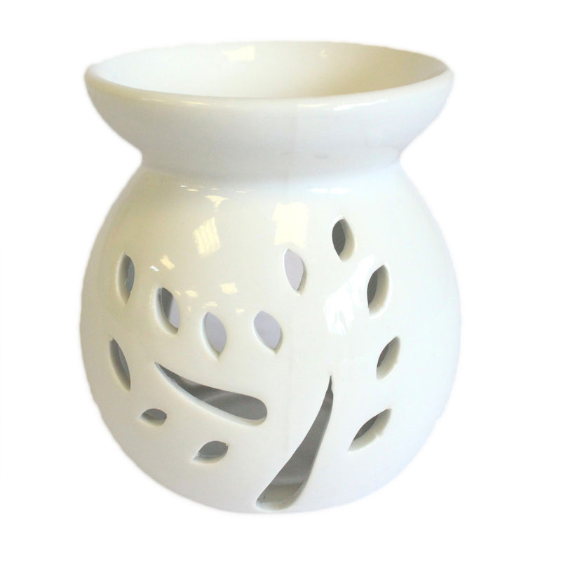 Classic white oil burner - Cut out Tree - Large