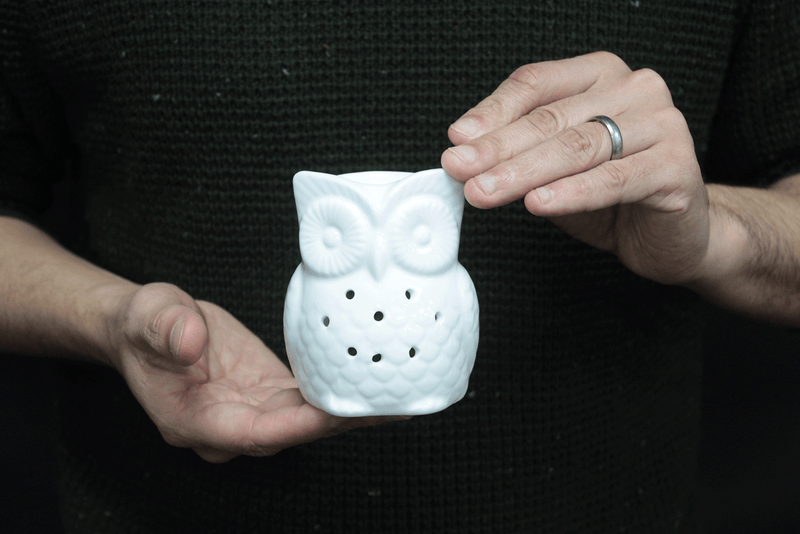 Klassieke witte oliebrander - Tall Owl