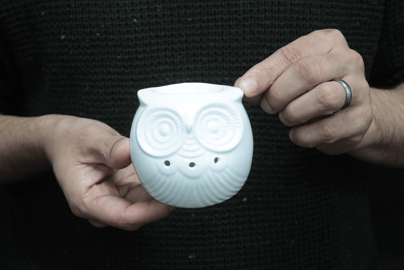 Classic white oil burner - Short Owl