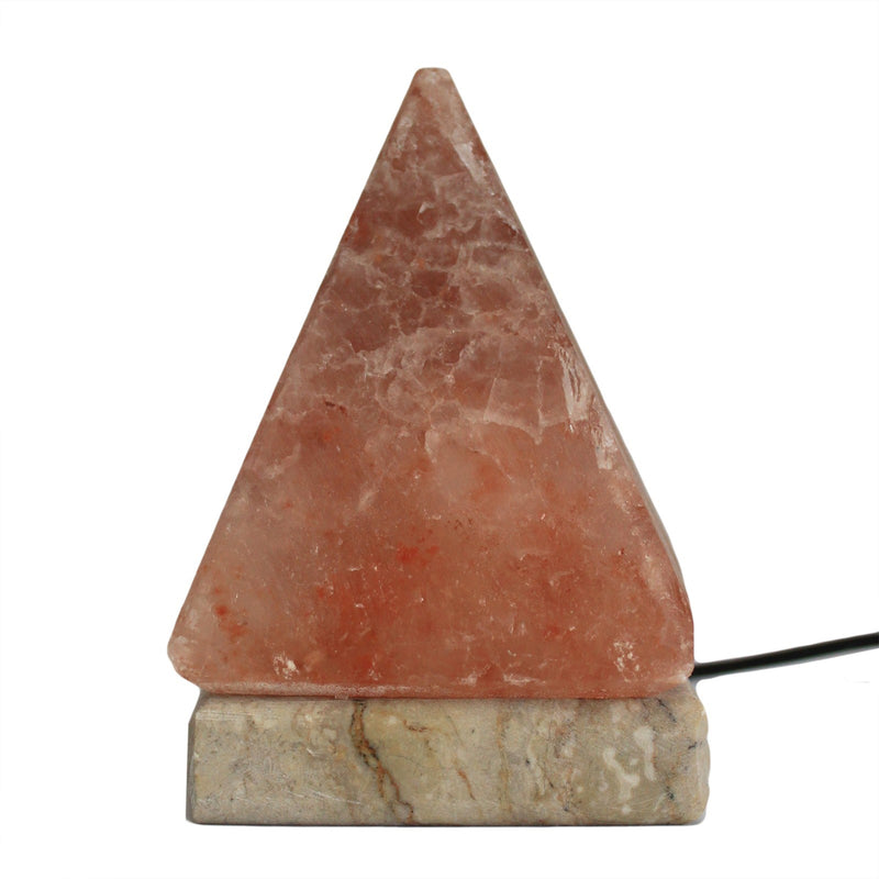 Himalaya Zout Lamp - USB Aansluiting - Piramide - Natuurlijk Kleur