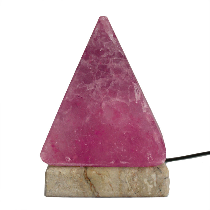 Himalaya Zout Lamp - USB Aansluiting - Piramide - Meerkleurig