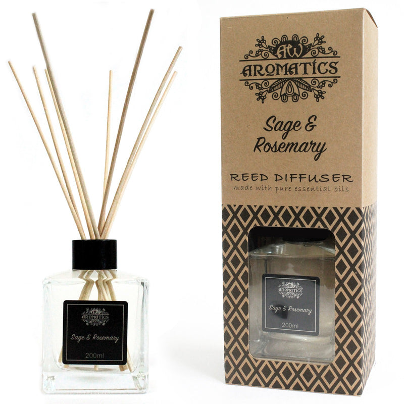 Aromatische Riet Diffuser Luchtverfrisser - Salie & Rozemarijn