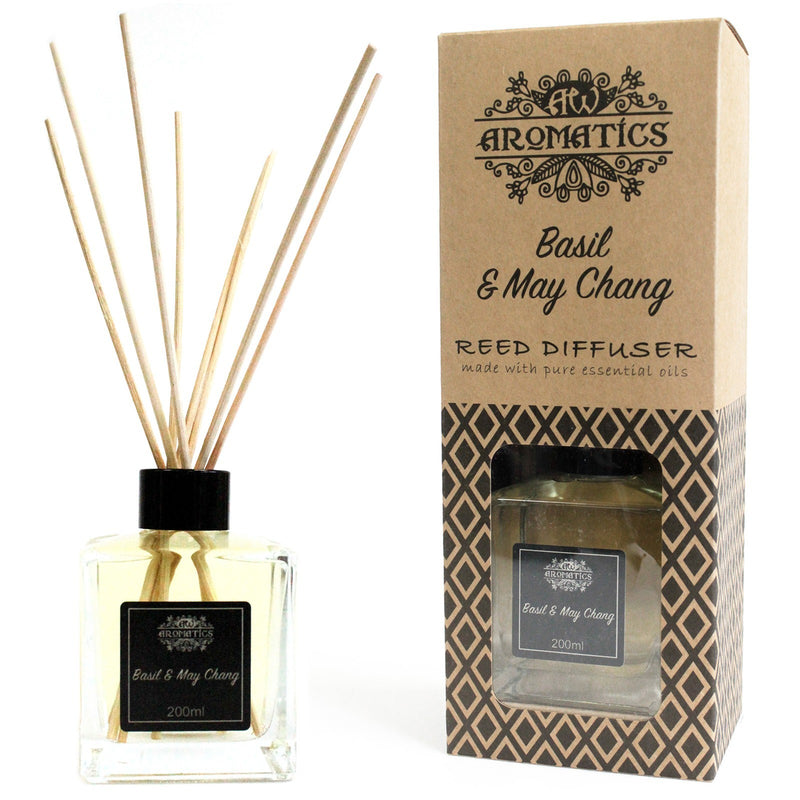 Aromatische Riet Diffuser Luchtverfrisser - Basilicum & Maychang -