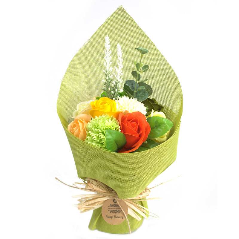 Zeep Bloemen Boeket - Groen Geel