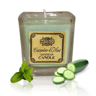 Soybean Wax Candles - Cucumber &amp; Mint