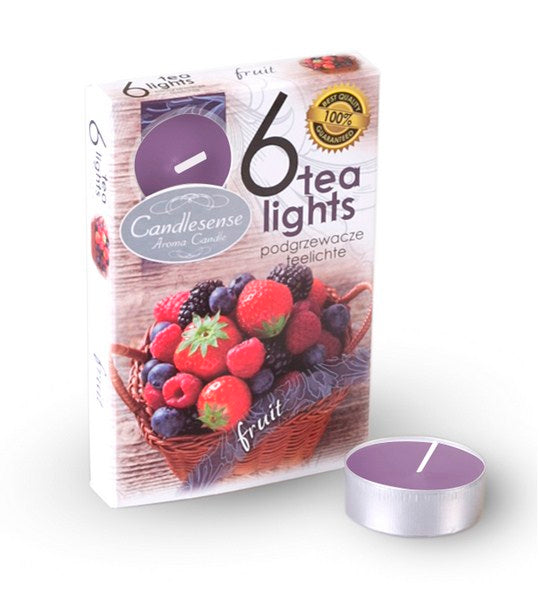 6 Scented Tealights - Fruit