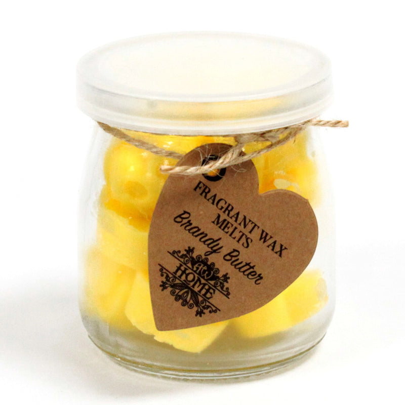 Soy Wax Melts in Glass Jar - Brandy Butter