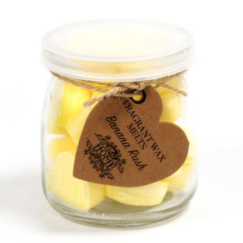 Soy Wax Melts in Glass Jar - Banana