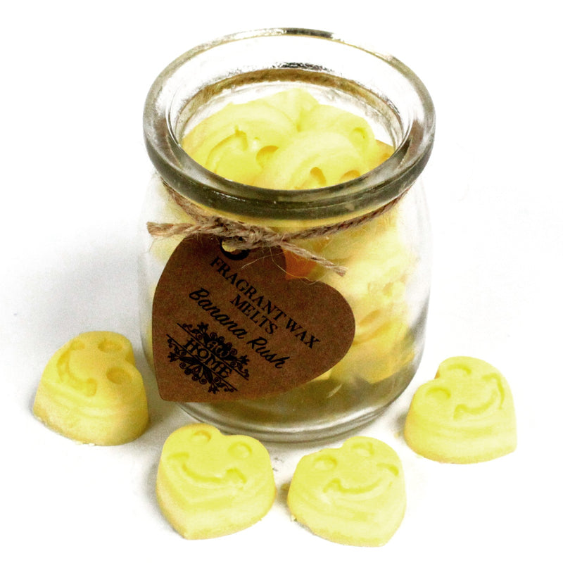 Soy Wax Melts in Glass Jar - Banana