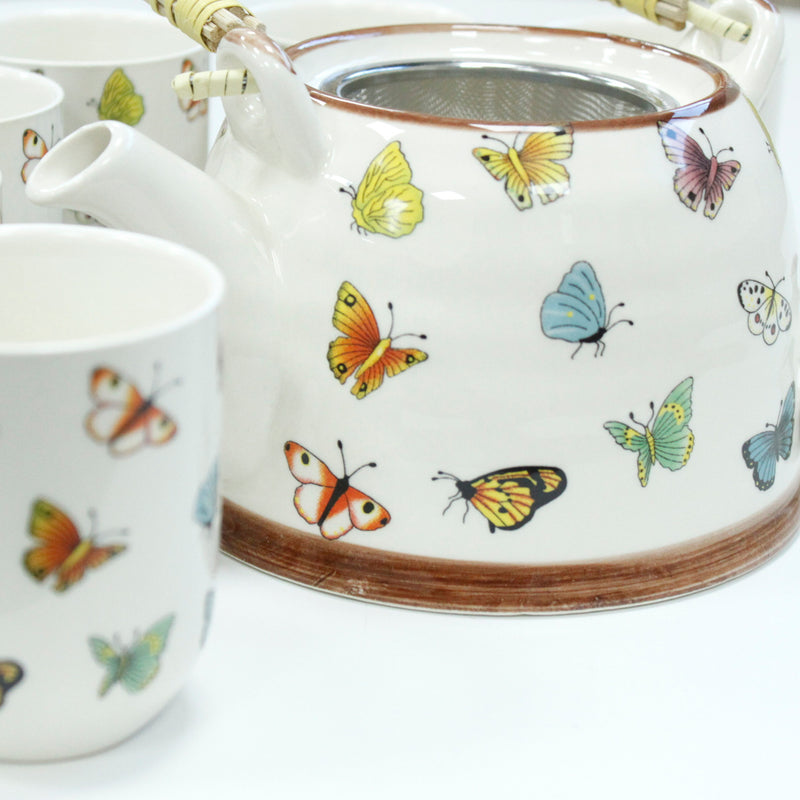 Herbal Tea Pot Set - Butterflies