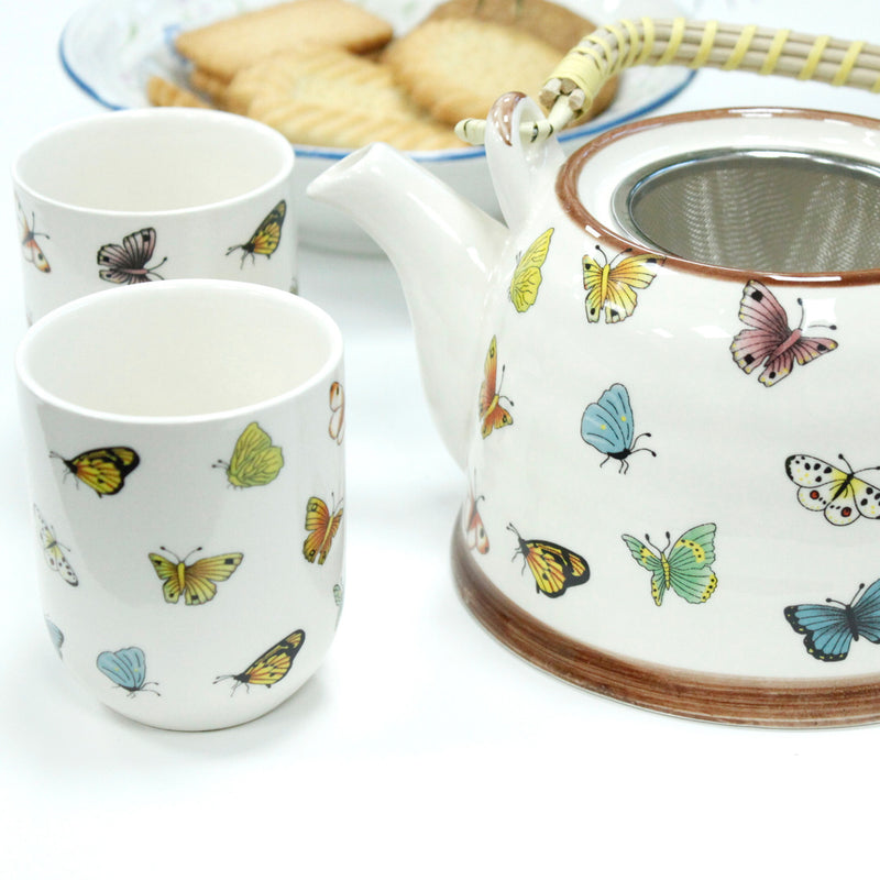 Herbal Tea Pot Set - Butterflies