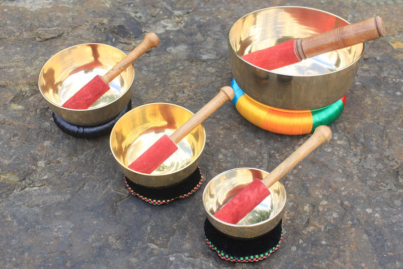 Brass Singing Bowl Set