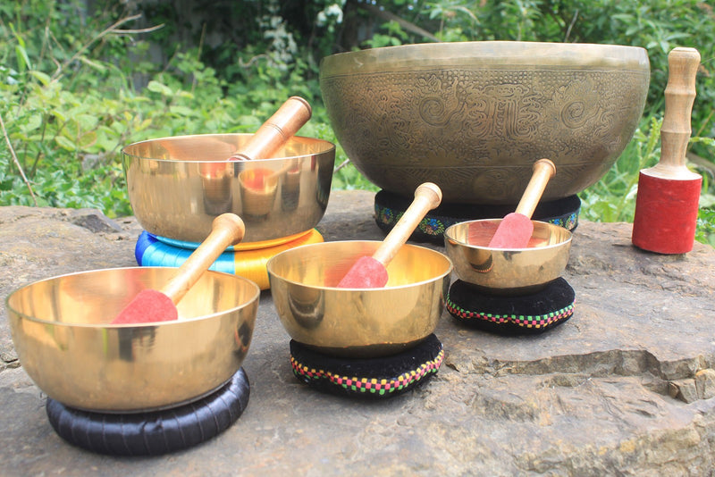 Brass Singing Bowl Set