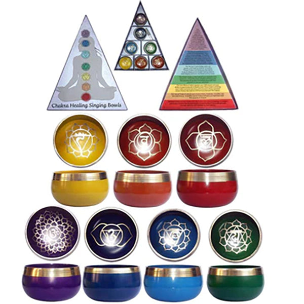 Chakra Piramide Klankschaal Cadeauset