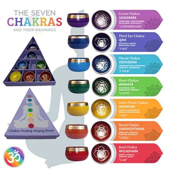 Chakra Piramide Klankschaal Cadeauset