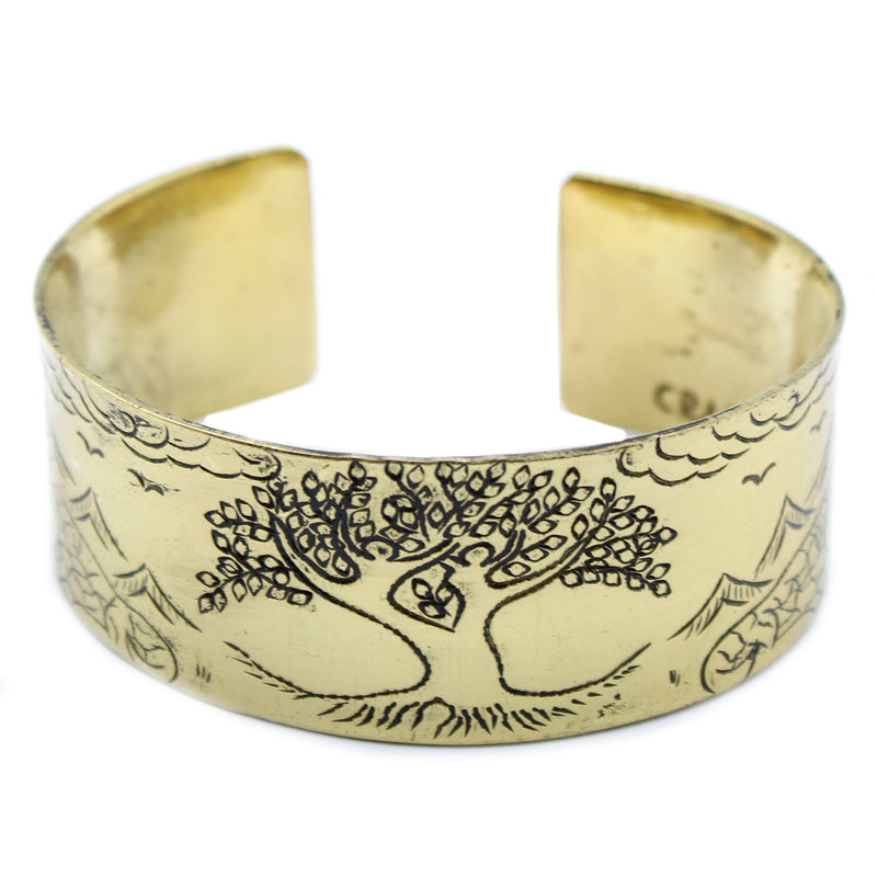 Tibetaanse Mantra Armband - Messing - Levensboom