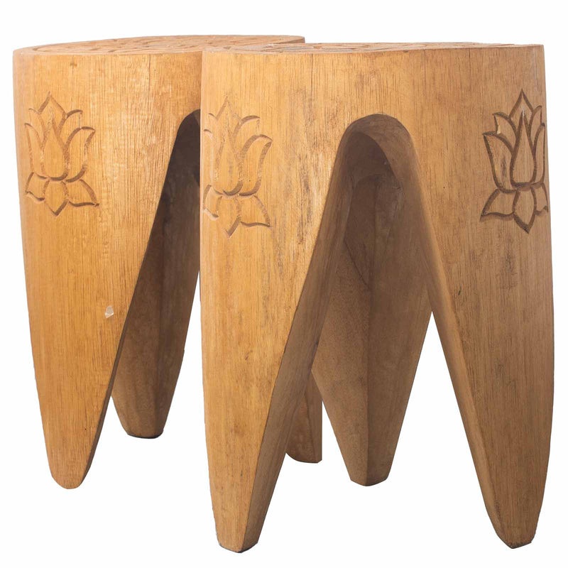 Tribal Interlocking Tafel/Stoel set van 2 - Naturel